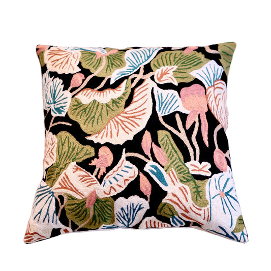 Botanical Leaf Pillow Cover