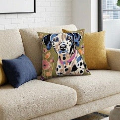 Dalmatian Dog Pillow Cover